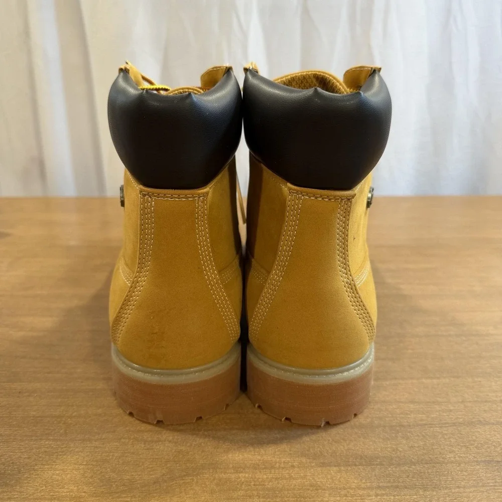 Lugz Boots Mens Size 12 Beige Wheat Combat Ankle Lace Up Work Casual MCNWK-7470